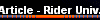  Article - Rider Univ. 